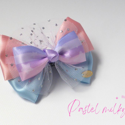 21.MOKUBAリボン 木馬リボン 高品質 日本製 ゆめかわ ヘアクリップ