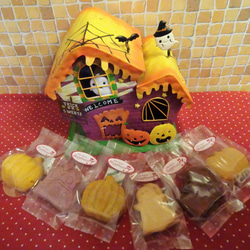 ブリキのハロウィンハウスに焼き菓子６袋詰め合わせ♪(*^▽^*) 2枚目の画像