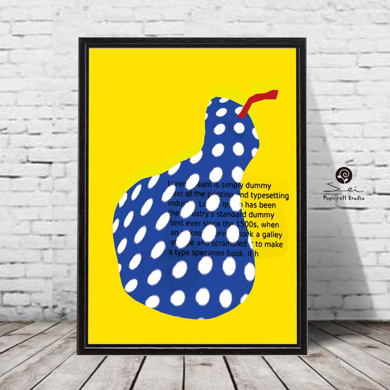 ポップなフルーツ　送料無料　イラスト  アートポスター　アート　ポスター　（アート/seiで検索）　647