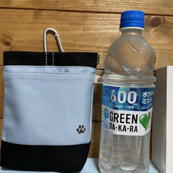 撥水帆布の消臭肉球マナーポーチ　口大きめ　7色からお選び下さい✨ 6枚目の画像