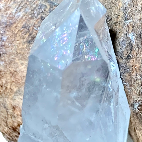 レインボー✨ヒマラヤ マニカラン産 水晶 ラフストーン 原石 天然石