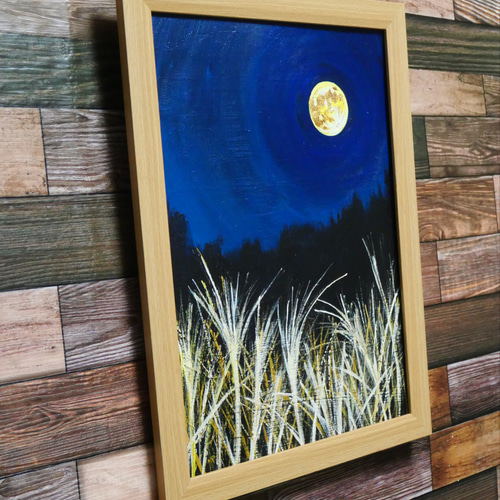 油絵 絵画 【十五夜の月】 絵画 HR 通販 14567464|Creema 油絵 絵画 【十五夜の月】 絵画 HR 通販 14567464|Creema