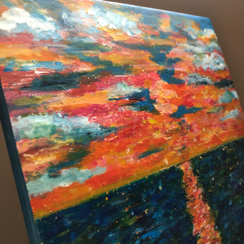 ウーパールーパー 原画 アート 現代アート 絵画 画家 パステルカラー 魚 ウーパールーパー 原画 アート 現代アート 絵画 画家 パステル