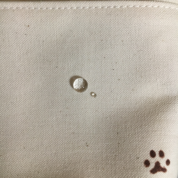 小型犬用　撥水帆布の消臭肉球マナーポーチ 5枚目の画像