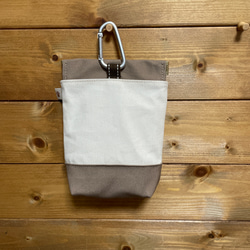 小型犬用　撥水帆布の消臭肉球マナーポーチ 3枚目の画像