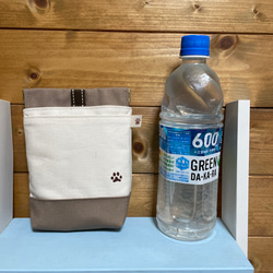 小型犬用　撥水帆布の消臭肉球マナーポーチ 6枚目の画像