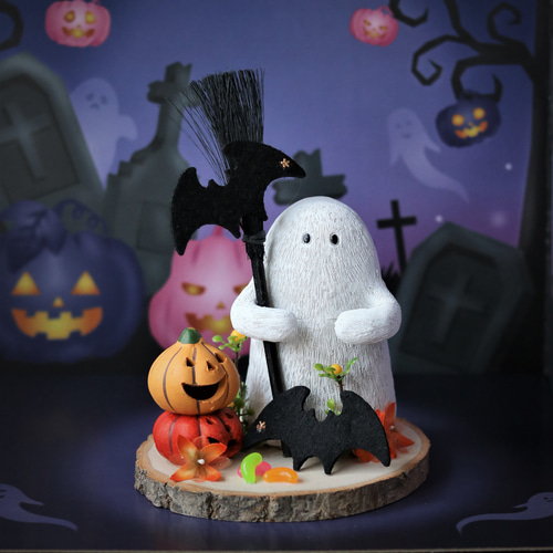 再販 限定1点 ハロウィン 可愛いお化けとかぼちゃアレンジ アートフラワー 華大路 プチキャンローズ 通販|Creema(クリーマ) 14567986 再販 限定1点 ハロウィン 可愛いお化けとかぼちゃアレンジ アートフラワー 華大路 プチキャンローズ 通販|Creema(クリーマ) 14567986