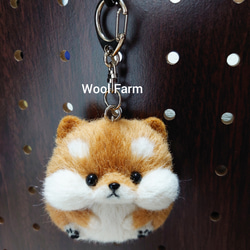 柴犬キーホルダー⑥　～Wool Farm～　羊毛フェルト 1枚目の画像
