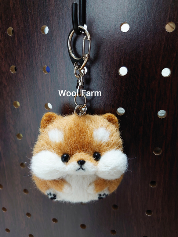 柴犬キーホルダー⑥　～Wool Farm～　羊毛フェルト 1枚目の画像