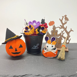 つまみ細工ハロウィン つまみ細工 うさぎ その他人形 hana to sora