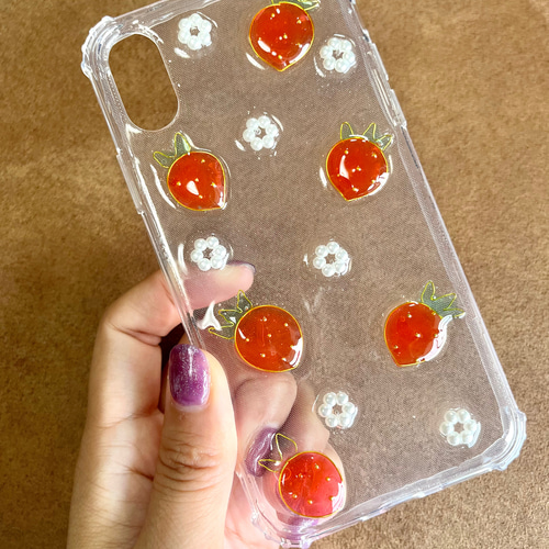 いちごレジンのスマホケース スマホケース・カバー tono 通販 14568335