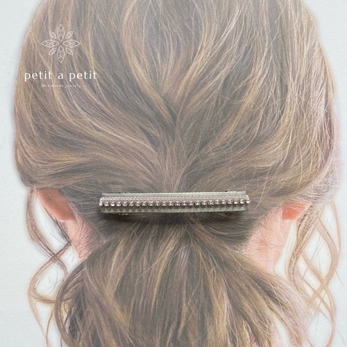 Rosaさま❤️スワロフスキー　バレッタ 楽天市場】【残り1p】バレッタ スワロフスキー カットガラス