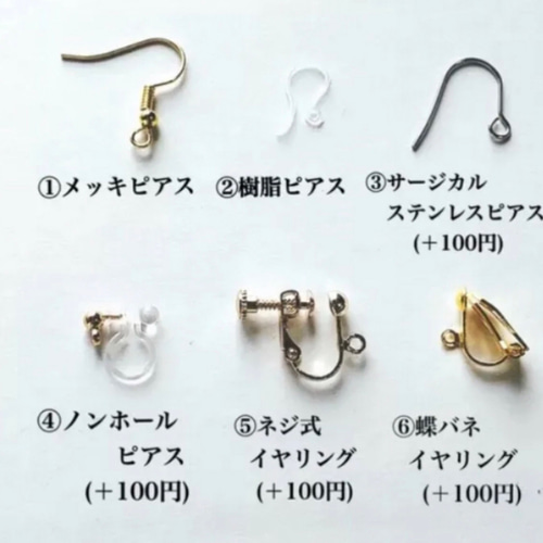 送料無料❣️】幸せを運ぶドングリのピアス/イヤリング〜天然石 