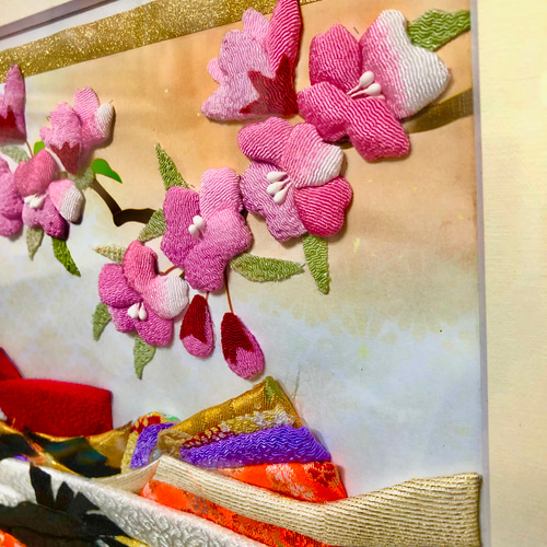 押し絵 十二単衣 木製額縁