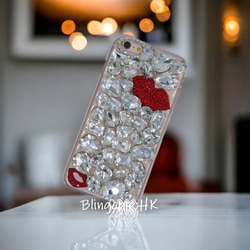 送料無料 ブリング ラインストーン ダイヤモンド iPhone 全機種対応 Samsung ケース クリア スマホケース 2枚目の画像