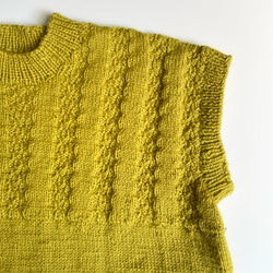 手編みのセーター2 メリノウール100% 8枚目の画像