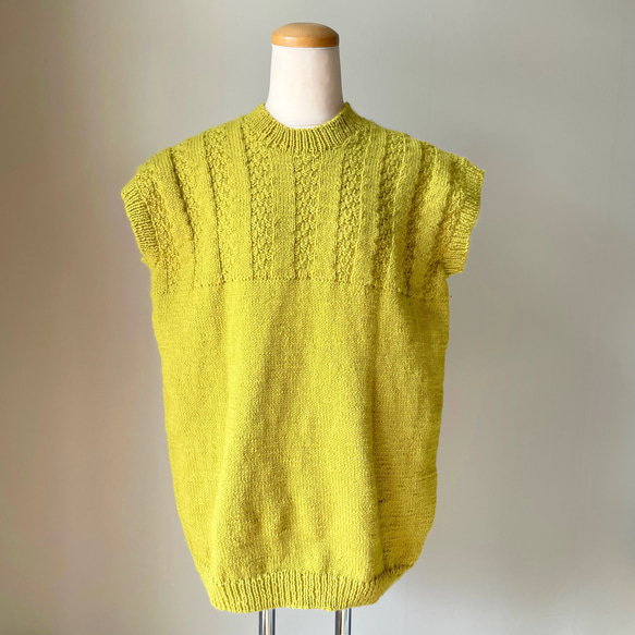 手編みのセーター2 メリノウール100% 5枚目の画像