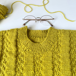 手編みのセーター2 メリノウール100% 1枚目の画像