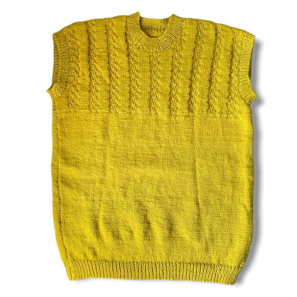 手編みのセーター2 メリノウール100% 2枚目の画像