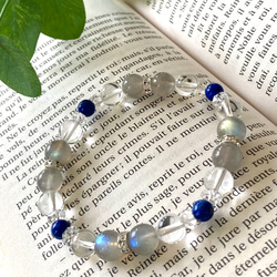 ラピスラズリ天使とセレナイトブレスレット 769133005326b1428f8fe7c4446dda