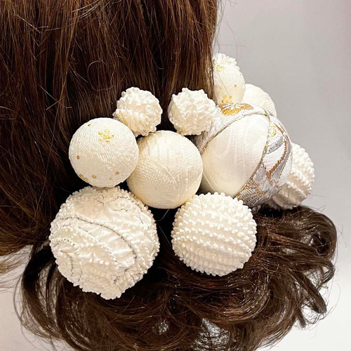 ❤ 和玉 髪飾り 玉かんざし 鶴 白 梅 ♪ ヘッドドレス 特大 大 中 小