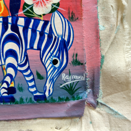 アフリカ絵画『 Animals / night kili 2 』ティンガティンガ by