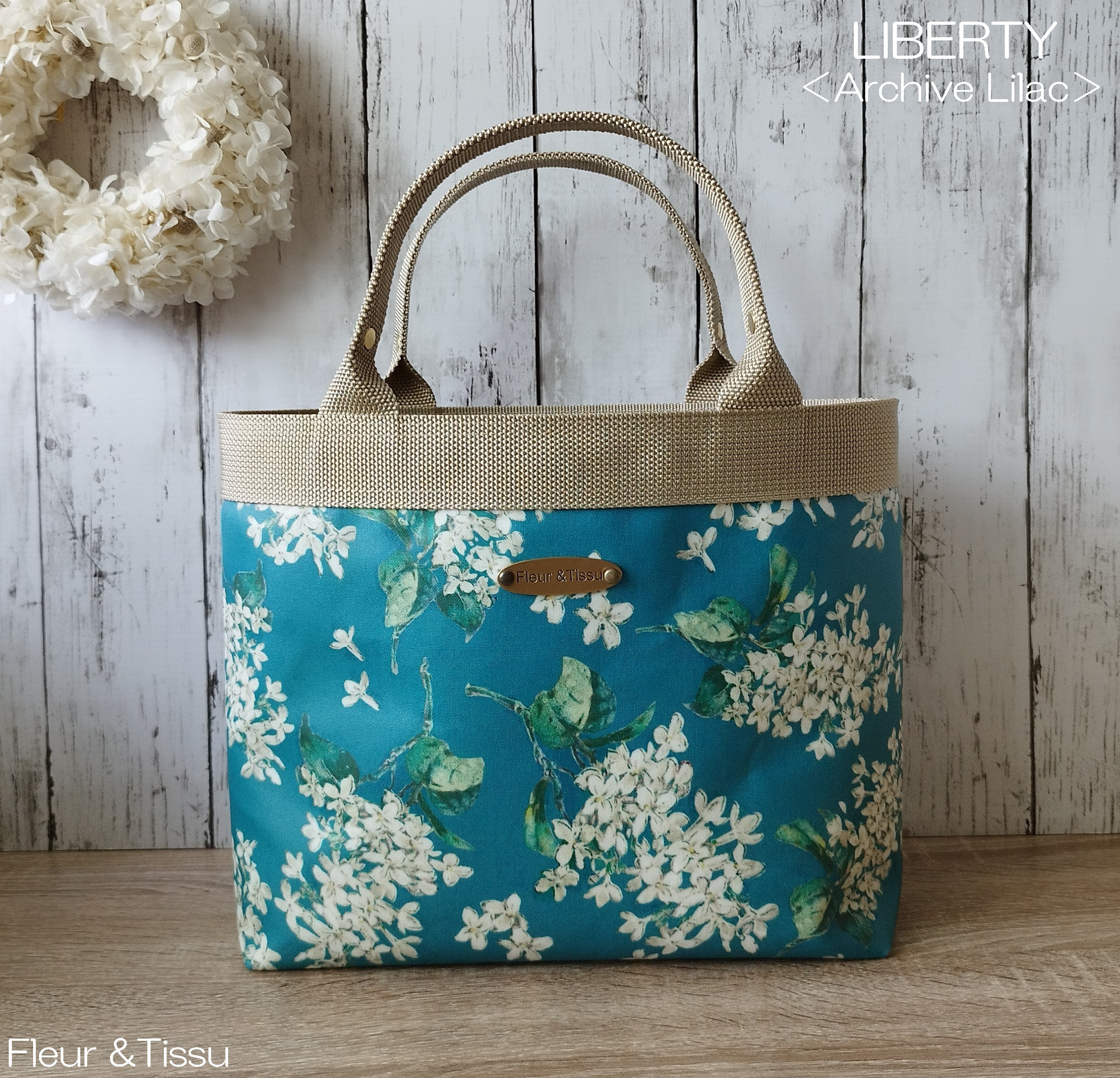 持ち手別売り リバティ ラミネート アーカイブギンガム