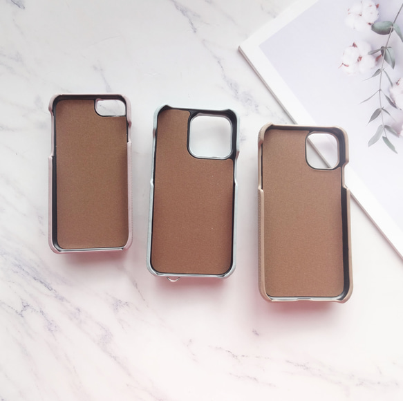 ショルダーストラップ付き くすみカラー 3色 iphoneケース カード収納 ショルダー 長さ調節可最大125㎝まで 16枚目の画像