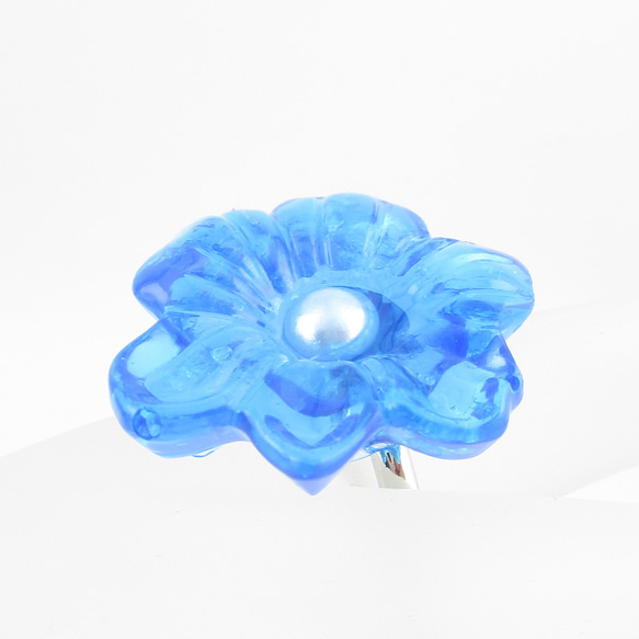 蒼く憂うクォーツの華は、とっても今お腹が空いています。♪(創作リング)SR828 2枚目の画像