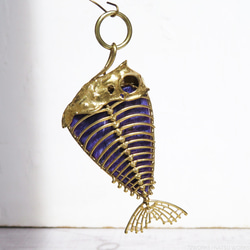 チャロアイト フィッシュ チャーム / Charoite Fish charms 5枚目の画像