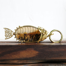 デンドリティックアゲート フィッシュ チャーム / Dendritic Agate Fish charms 1枚目の画像