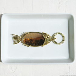 デンドリティックアゲート フィッシュ チャーム / Dendritic Agate Fish charms 6枚目の画像