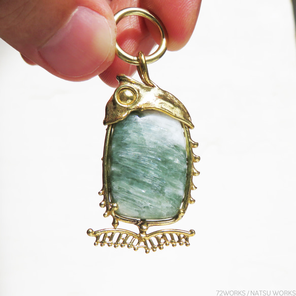 トルマリン in クォーツ フィッシュ チャーム / Tourmaline in Quartz charms 4枚目の画像