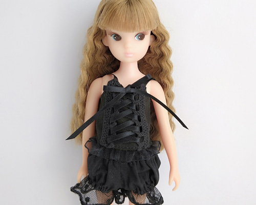 832【復刻版初代リカちゃん】ドット柄ピンクのふんわりかぼちゃパンツ 832【復刻版初代リカちゃん】ドット柄ピンクのふんわりかぼちゃパンツ