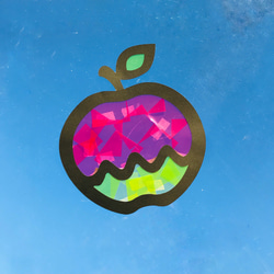 【制作】りんご　サンキャッチャー　6枚　9月　10月　秋　保育素材　 5枚目の画像