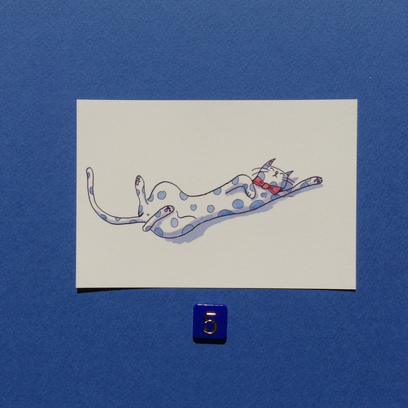 『 水玉ねこちゃん 』のポストカード 6枚目の画像