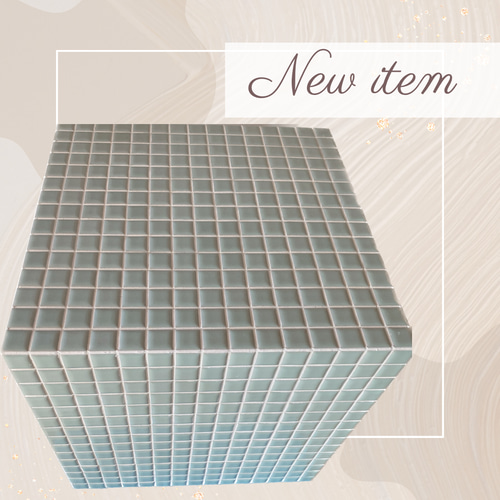 韓国インテリア タイルテーブル ミントグリーン その他インテリア雑貨