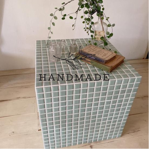 韓国インテリア タイルテーブル 韓国インテリア タイルテーブル ミントグリーン その他インテリア雑貨