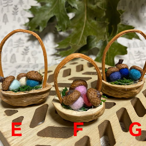 クルミの殻 飾り ハンドメイド