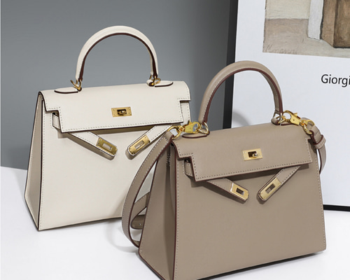 10%OFF】2022秋冬ケリー風ハンドバッグ 2way牛革バッグ おしゃれな女性