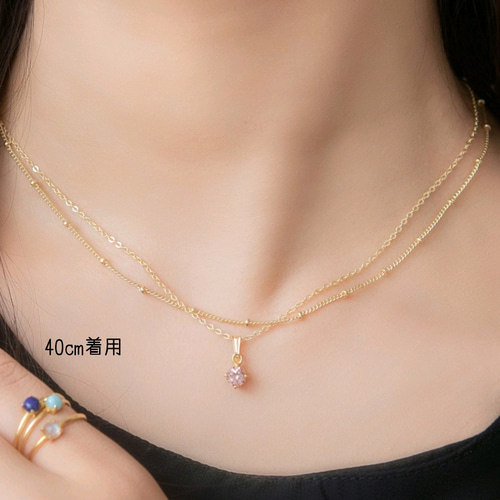 人気【再販10超】ステーションチェーンネックレス《ゴールド