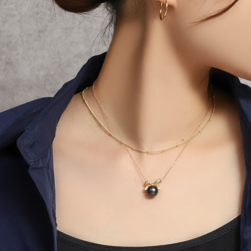 人気【再販10超】ステーションチェーンネックレス《ゴールド/シルバー