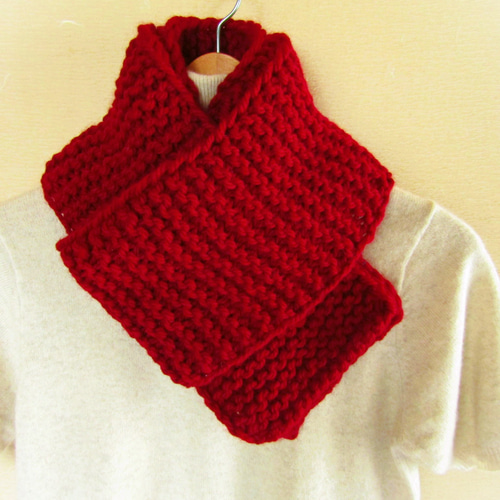 ❁手編み❁昭和レトロのボルドーマフラー＊一点もの マフラー manatee  