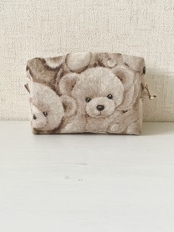 クマさんのスクエアポーチ(M) ポーチ mulberry-y 通販 14573536