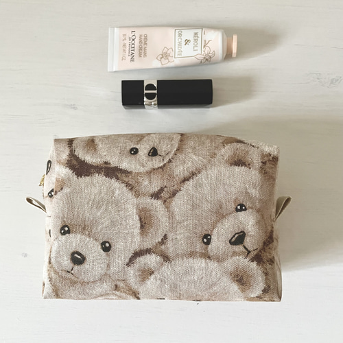 クマさんのスクエアポーチ(M) ポーチ mulberry-y 通販 14573536