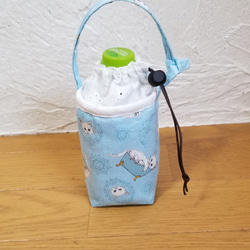 受注製作～ウィリアムモリス ピンパネル 花柄 保冷ペットボトルカバー