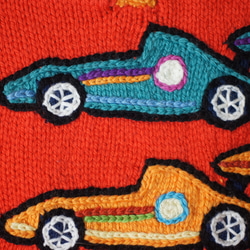 秋冬・レーシングカーのちびっこセーター　80〜90cm 5枚目の画像