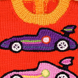 秋冬・レーシングカーのちびっこセーター　80〜90cm 3枚目の画像