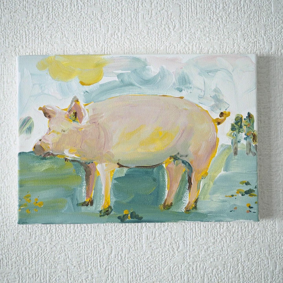 原画】豚の絵 絵画 Hang 通販 14574122｜Creema(クリーマ)