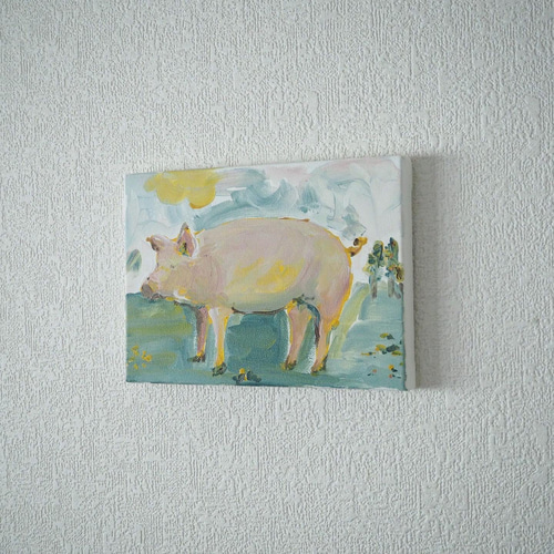 原画】豚の絵 絵画 Hang 通販 14574122｜Creema(クリーマ)